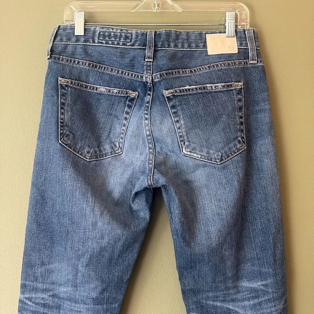 AG Adriano Goldschmied Distressed The Ex Boyfriend Slim Jeans Medium Wash Sz 26R